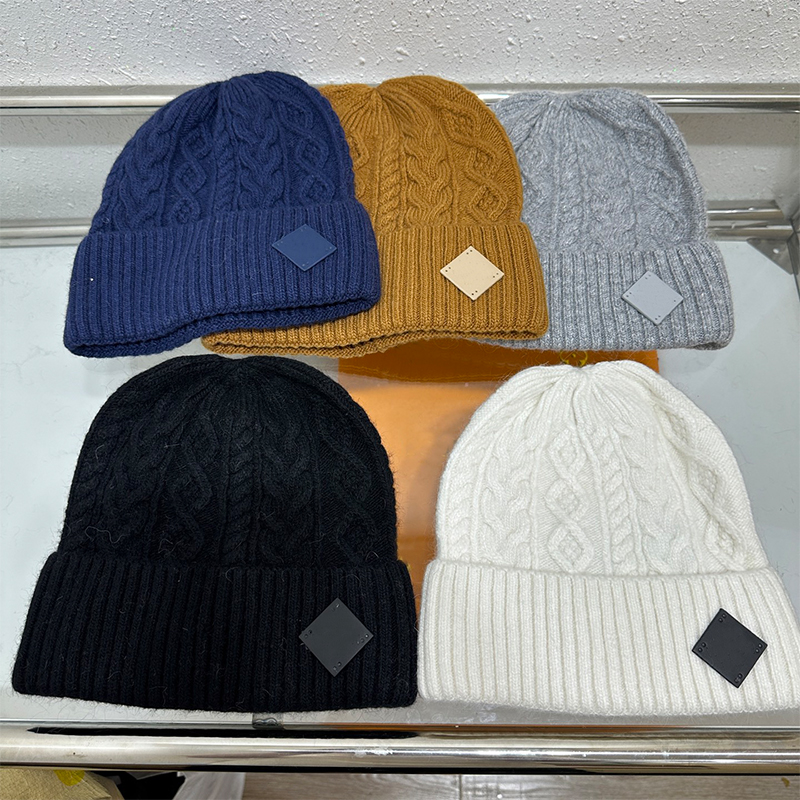Multicolored Wool Beanie: Warm Winter Hat Featuring Eye-Catching Skull Design