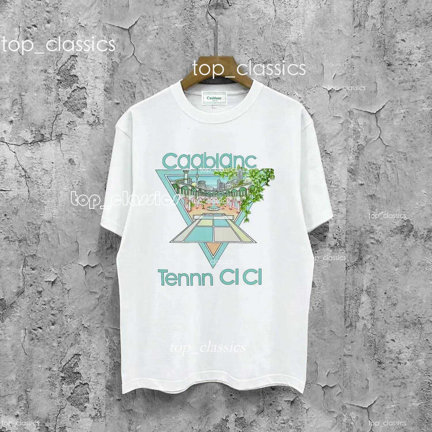 Casaa T Shirt Shirts Mens Designer Clothe Men Graffiti T Shirts Designer Gender Neutral Crew Neck Loose Slim Streetwear Tshirt Casaa Blancas Graphic