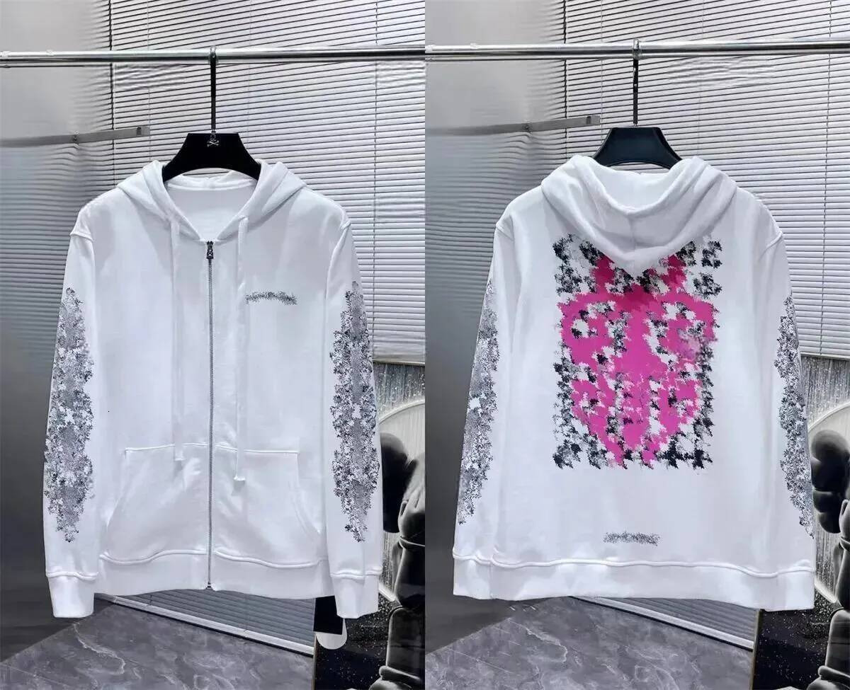 Chromelies Designer Hoodies Mens Cotton Hoody Zip Up Hoodie Long Sleeve Graphic Sweatshirt Sanskrit Letter Print Hooded Pullover Top aa5