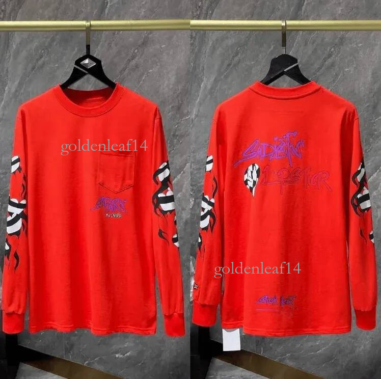 Chrome Long Sleeve Shirt Pullover Long Sleeved Cross Sanskrit T Shirts Sanskrit Printed Graphic Tees Designer Mens Shirts Sweatshirts Chromelies Lon