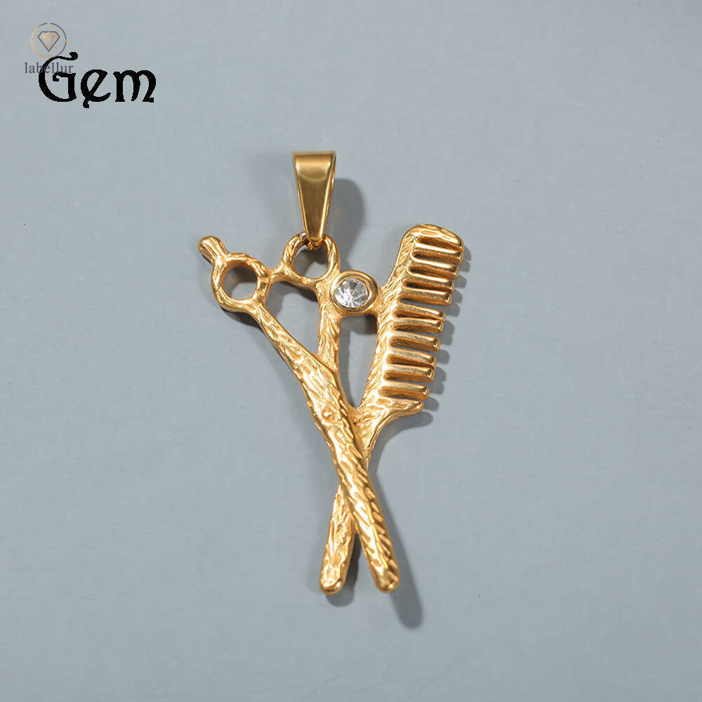 Fashion 925 Sterling Silver 14K Gold Niche Design Pendant Hip Hop Ins Trend Brand Men's Necklace Long Sweater Chain Accessory e