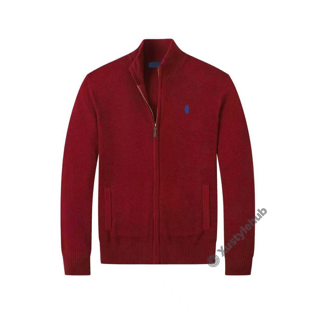 polo Designer Mens Turtle Neck Polo Knitted Sweater Cardigan Jumpers American Trendy Winter HighEnd Embroidery Horse Comfortable Cotton Men Zip Up S