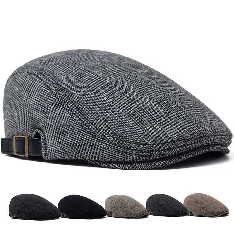 Style Artist Beret Hat for Men Stylish Versatile Retro Autumn Winter Cap Fit Middle Aged Older Men S261016NARG