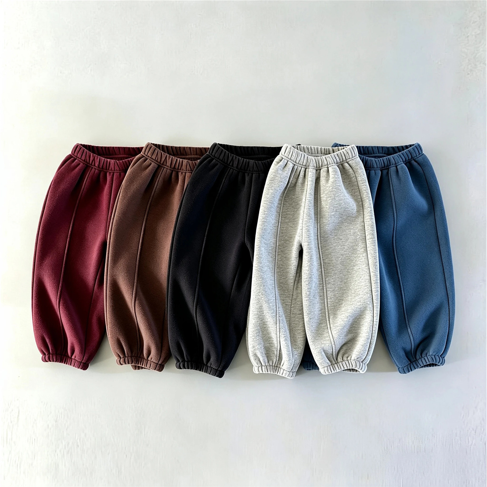 Autumn Winter Style Children's Sweatpants Solid Color Casual Korean Kids Clothes Casual Trousers Baby Girls Boys Pants261016