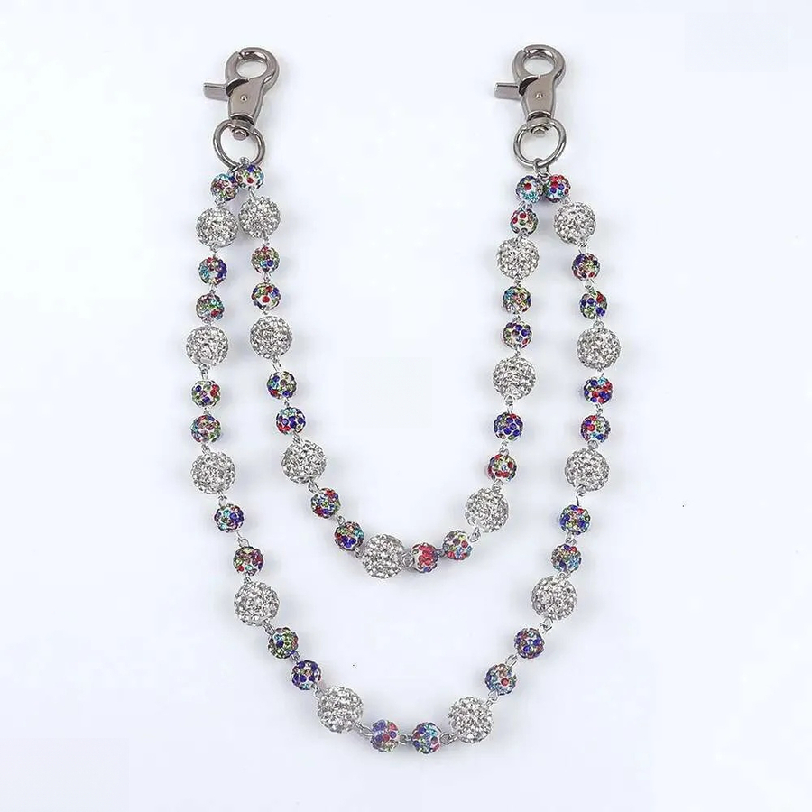 2026 Popular Mens And Womens Pants High Quality Colored Diamond Prayer Beads Waist Body perfume Chains cologne Handmade Accessories Designer ss9