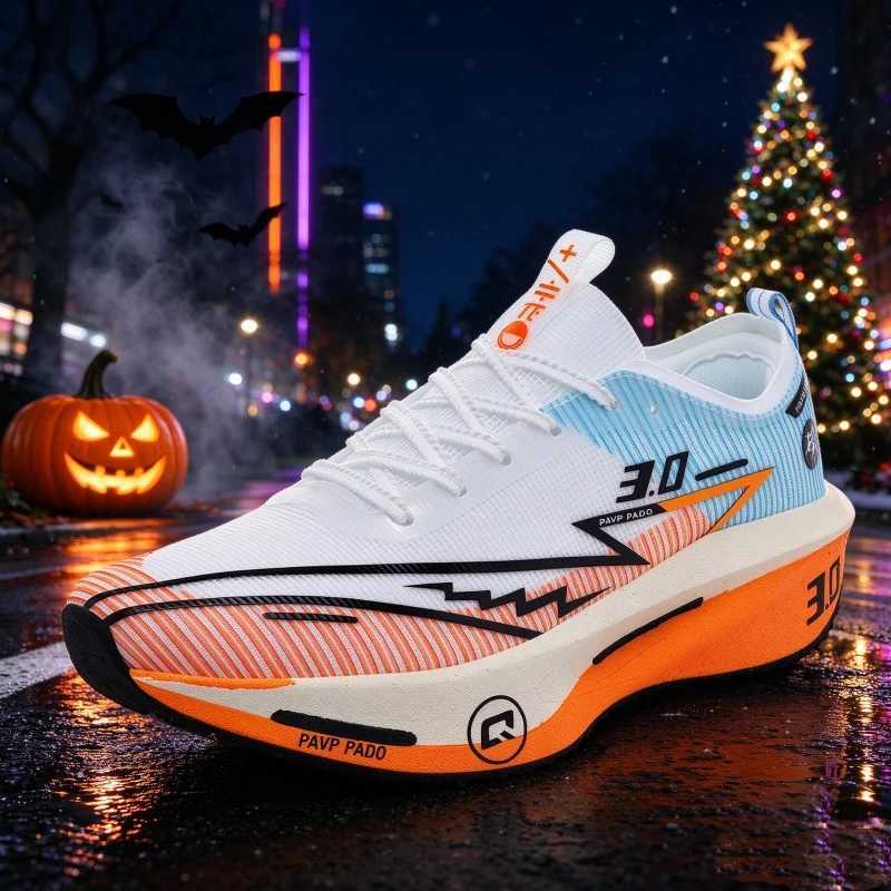 Casual Shoes Men Athletic Running Shoes Carbon Board Marathon Sports Walking Breathable Lightweight Women's Comfortable Air Sneakers H261016