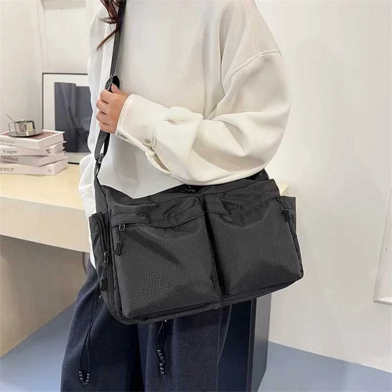 Evening Bags Casual Multi-pocket Messenger Bags for Women Fashion Nylon Shoulder Bag Ladies Large Handbags Female Travel Shopping Tote Purse H261016