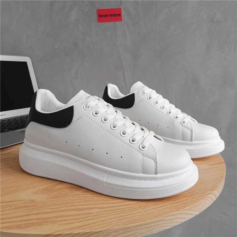 Casual Shoes Men's breathable lightweight white shoes spring summer soft-sole comfort walking casual shoes fashion student sports baord shoes H