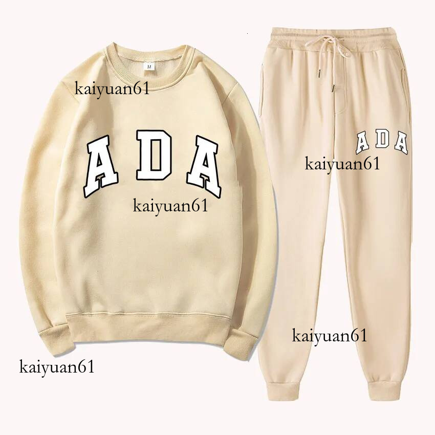 Adahoodie Luxury womens clothing designer aritzia Hoodie Letter Print Hoodie Pants Set Fleece Lined Casual Sweatshirt 2 Piece Outfit Loose Fit 787