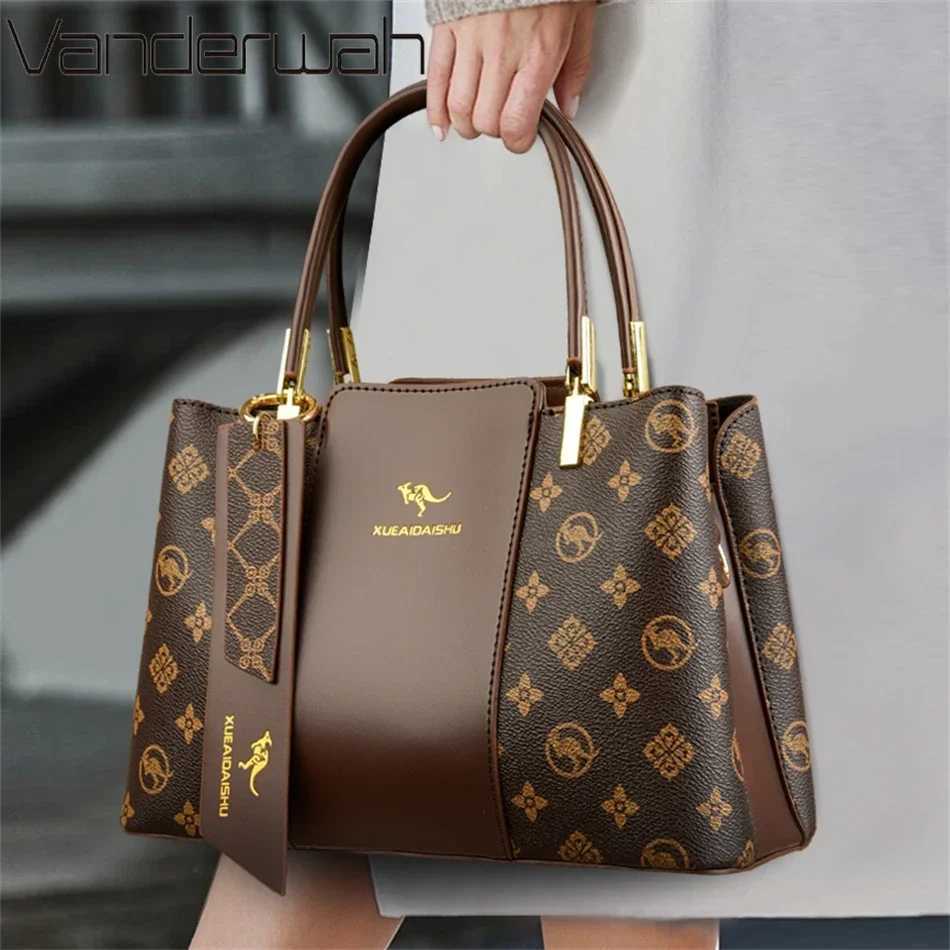 Cross Body Handbag Fashion Print Large Capacity Soft Leather Women Shoulder Crossbody Bag Leisure Designer Ladies Purses and Handbag H261016