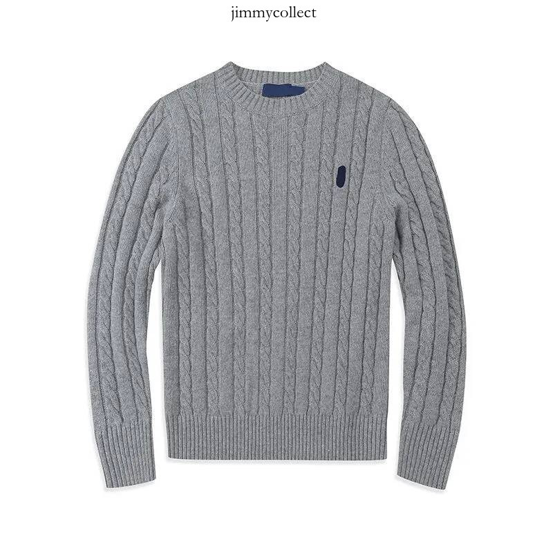 polo cardigan men designer knit Horse sweater quarter zip pull homme mens pullover half zipper luxury brand casual jumper autumn wool af3