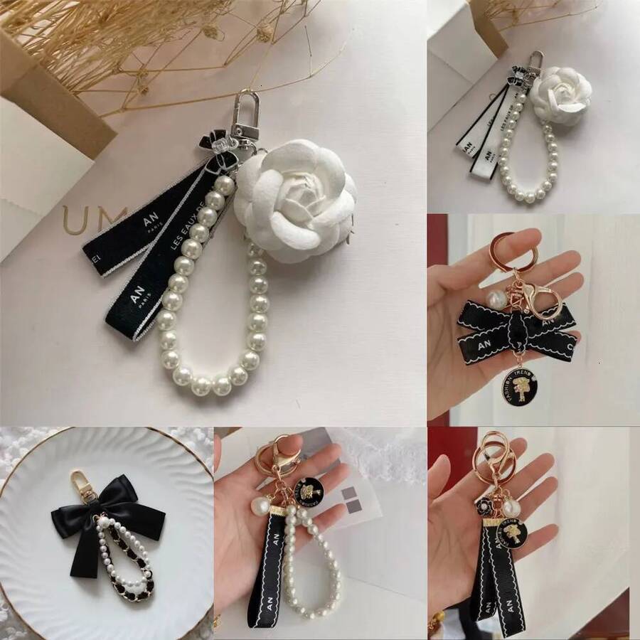 2026 perfume Designer Keychain Bag cologne Charm Fashion Trend Car Keyring Wer Pearl Keychain High Quality Giveaway Gift Nice ss9