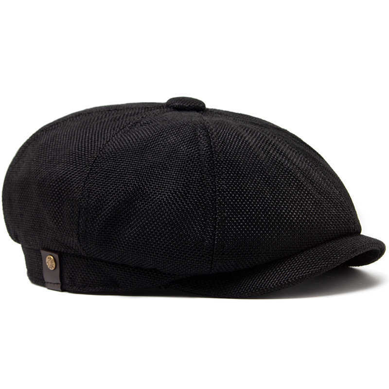 Vintage New Newsboy Caps Summer Linen Beret Men Women Fashion Retro Luxury Sun Visor Hip Hop Casual Hat Daily Wear S261016M4LA