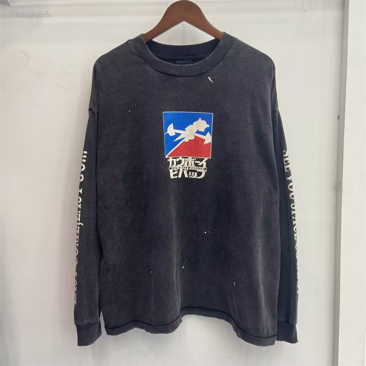 Designer Shirt Men Washed 26Ss Long Sleeve T Shirt Men Women Tee Tops T Shirt Autumn Graphic Streetwear Y2k Size S-Xl