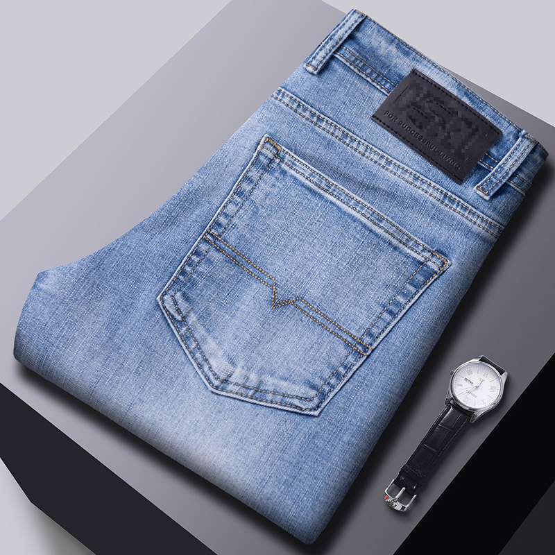 Designer Jeans Men's Straight Leg Casual fashion Denim Pants slim fit Trousers High Quality brands elasticity skinny jean ad/cd/rl Size 29-40 d