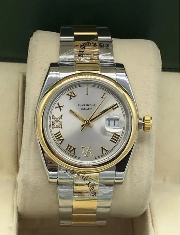 36mm Diamonds Iced Out Women's Watches Fashion Designer Top Quality Woman Watch Automaitc Mechanical Movement Stainless Steel Strap Party Gifts
