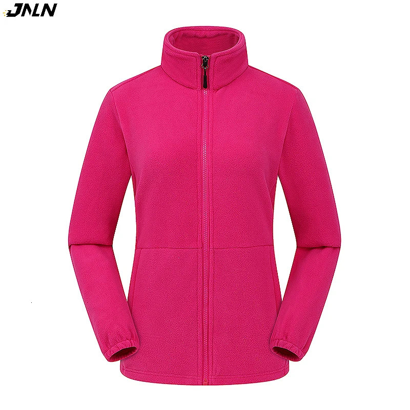 JNLN Winter Polar Fleece Jackets Women Windproof Thermal Soft Shell Jacket Outdoor Hiking Camping Skiing Climbing Warm Coat 261016