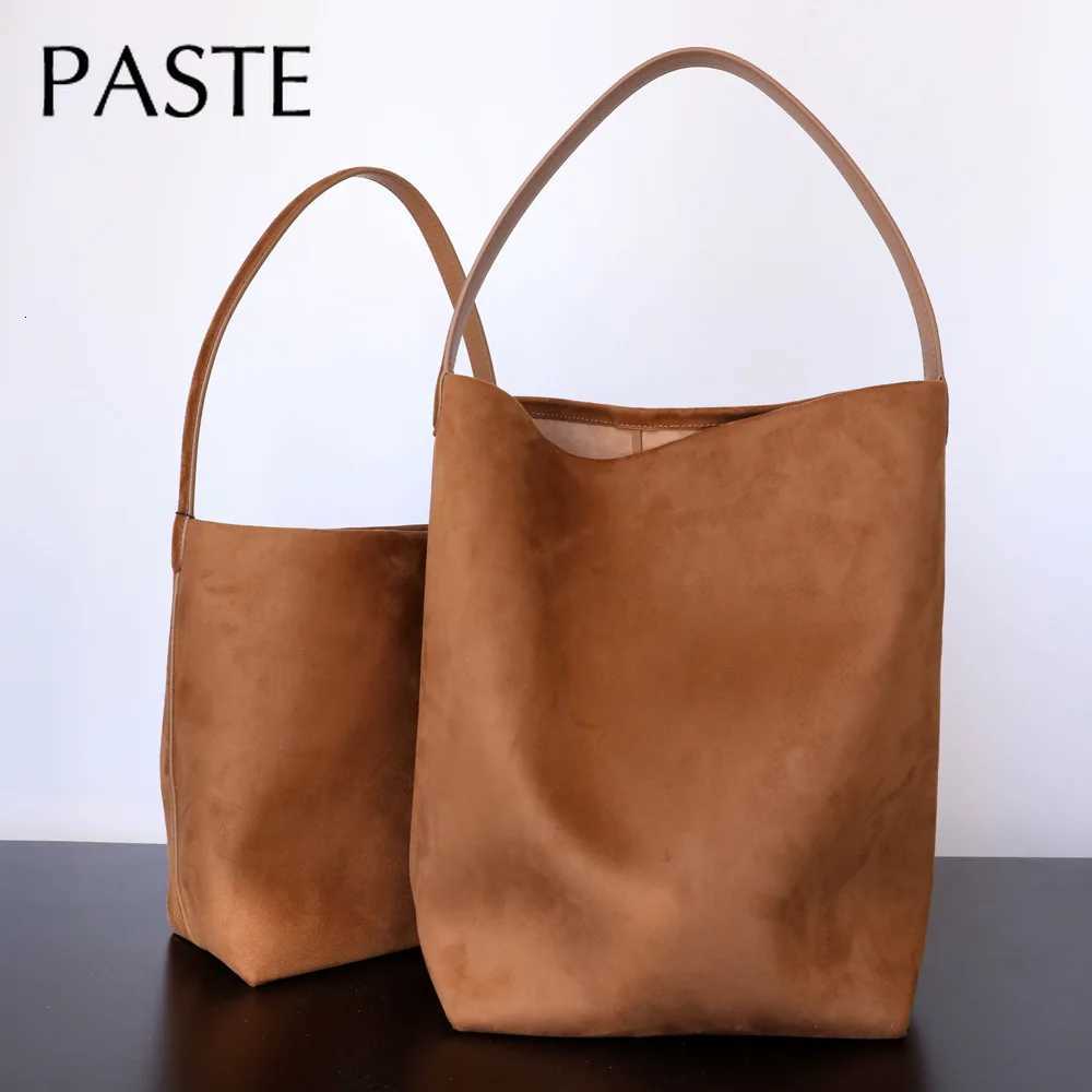 Cross Body New Winter Autumn Big Purple Bucket Purple Leisure and Lazy Style Suede Leather Women Handbag Female Armpit Single Shoulder Bag H261016