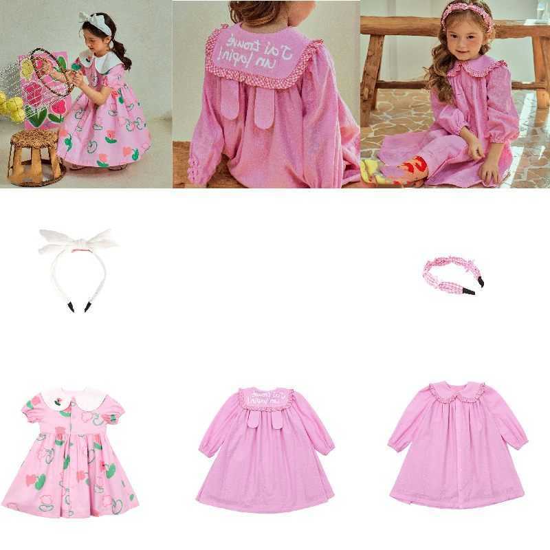 Spring 25 Summer Girls Dress Children's Long Sleeve Short Sleeve Foreign Cute Sweet Princess Dress S2610166GG8
