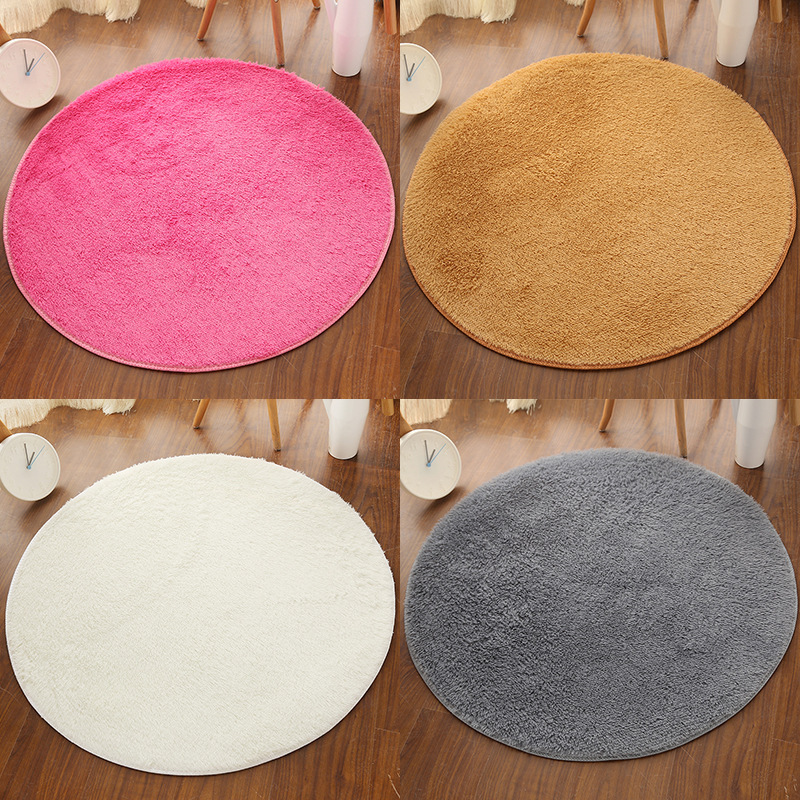 Tapis rond, style nordique, chambre à coucher, salon, tapis de table basse, tapis de chaise d'ordinateur, tapis de sol, nappe minimaliste moderne