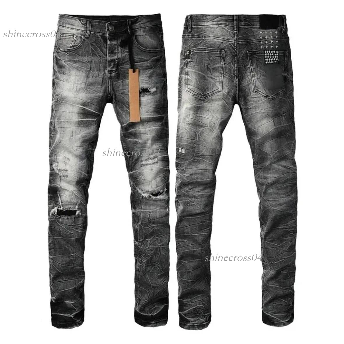 purple jeans Correct Version 1:1 purples jean purple jeans Designer Jeans Mens Jeans Summer Trousers Men Pants Retro Street Wear Denim Jeans Slim Fi