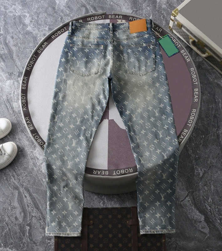 Men's Jeans Designer For Mens Baggy Luxury Men Classic Letter Patterned Denim 4HFD