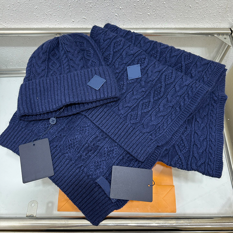 Luxury Winter Set - Premium Knitted Hat & Coordinating Scarf for Ultimate Warmth