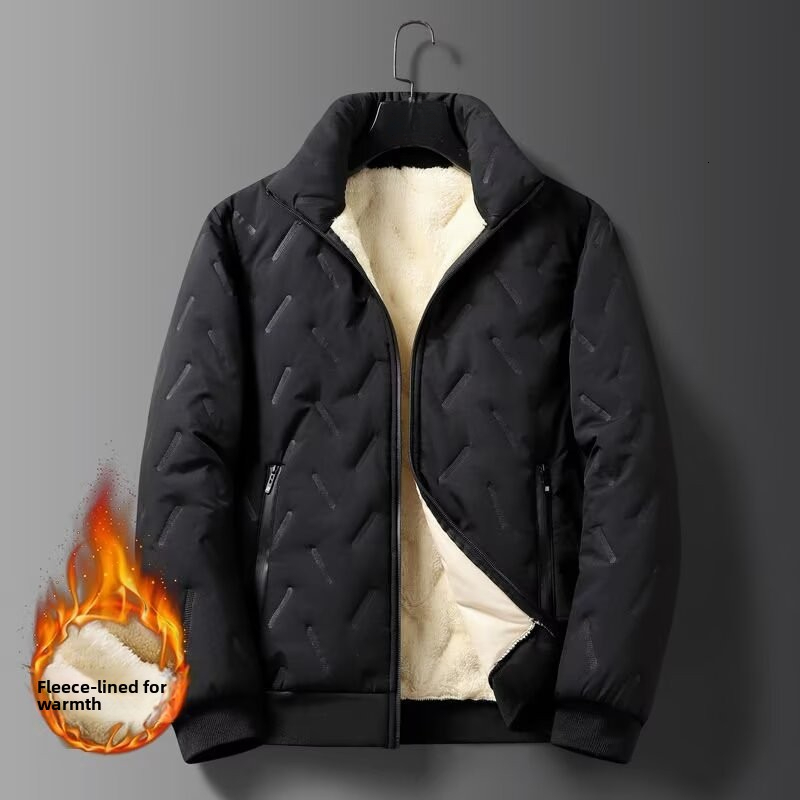 2026 New Winter Cotton Men Thickened Warm Puffer Jacket Sports Casual Trendy Brand Stylish Coat Honglu