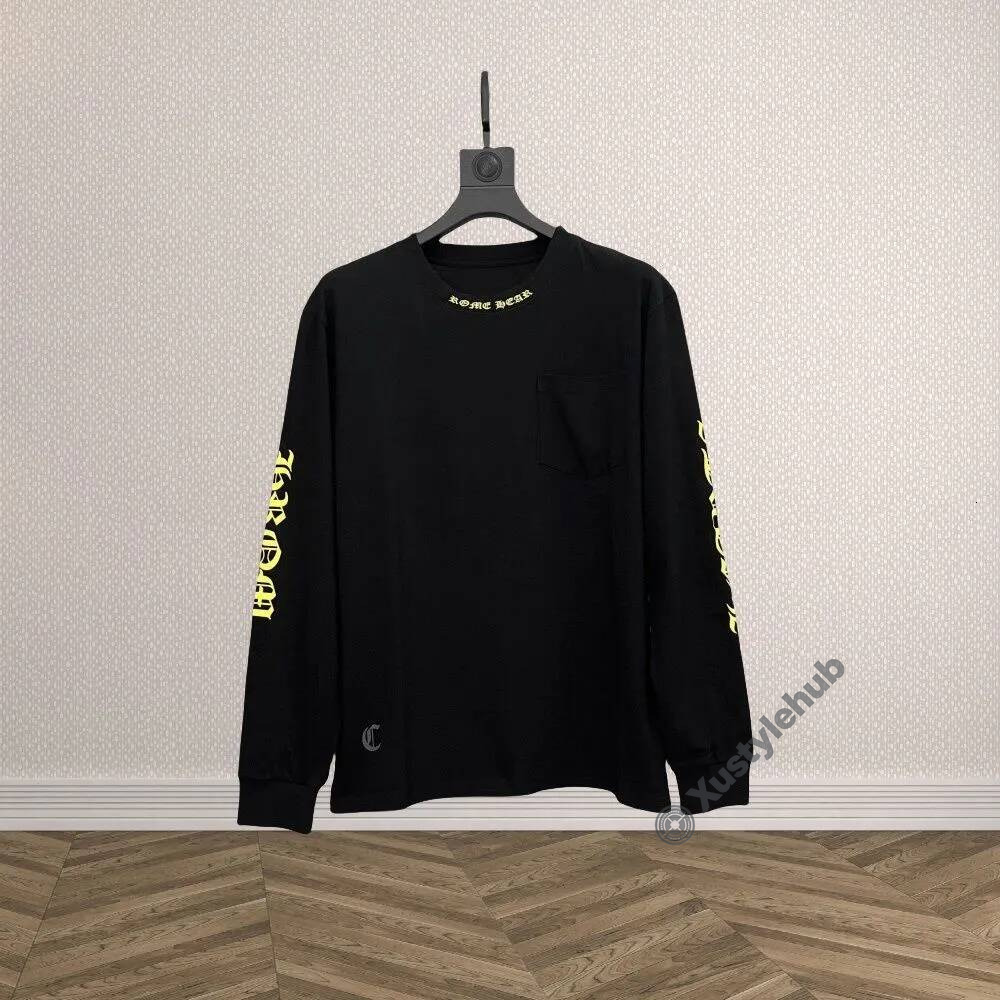 Chome Hoodie crome long Designer Men's Graphic Chromed hoodie Street Luxe Pure Cotton Short Sleeve Casual Womens Mens Horseshoe Embroidery High