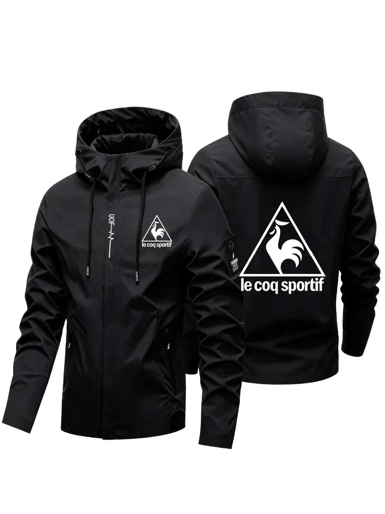 Outdoor Jackets Hoodies 2026 New Rooster Print Men's Hooded Windproof Waterproof isure Outdoor Sports Coat for Daily StrT261016