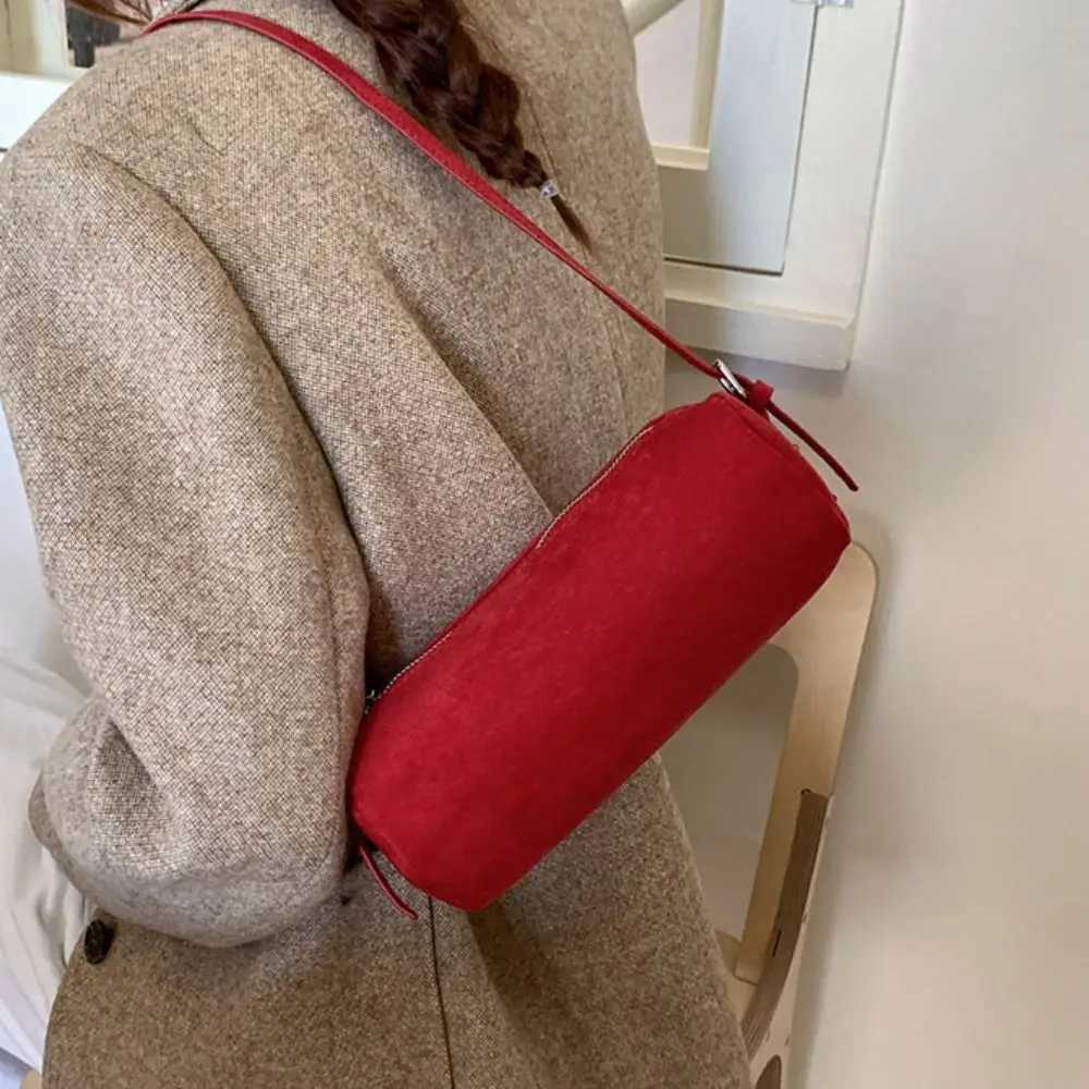 Totes Shoulder Bag Suede Pillow Handbag Large Capacity Handbag Slouchy Hobo Bags Candy Color Korean Style Solid Color Tote Bag X2610161