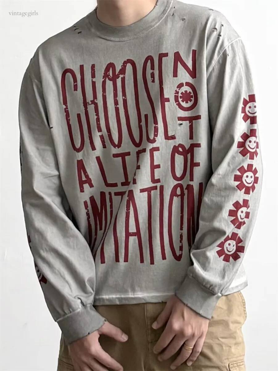 Designer Shirt Men Spring Autumn High Quality T Shirt Men Women Long Sleeves T Shirt Tee Tops Graphic Streetwear Y2k Size S-Xl