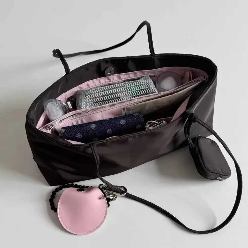 Evening Bags Large Capacity Nylon Canvas Tote Bag Women's Casual Summer Lightweight Handbag Shoulder Bag Korean Style Magnetic Closure H261016