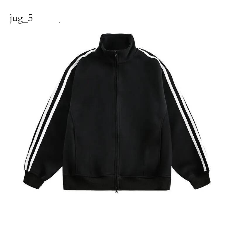 individual Jacket stand up collar a trendy brand for both men women in spring and fall loose fitting double headed zippers couple's jacket with