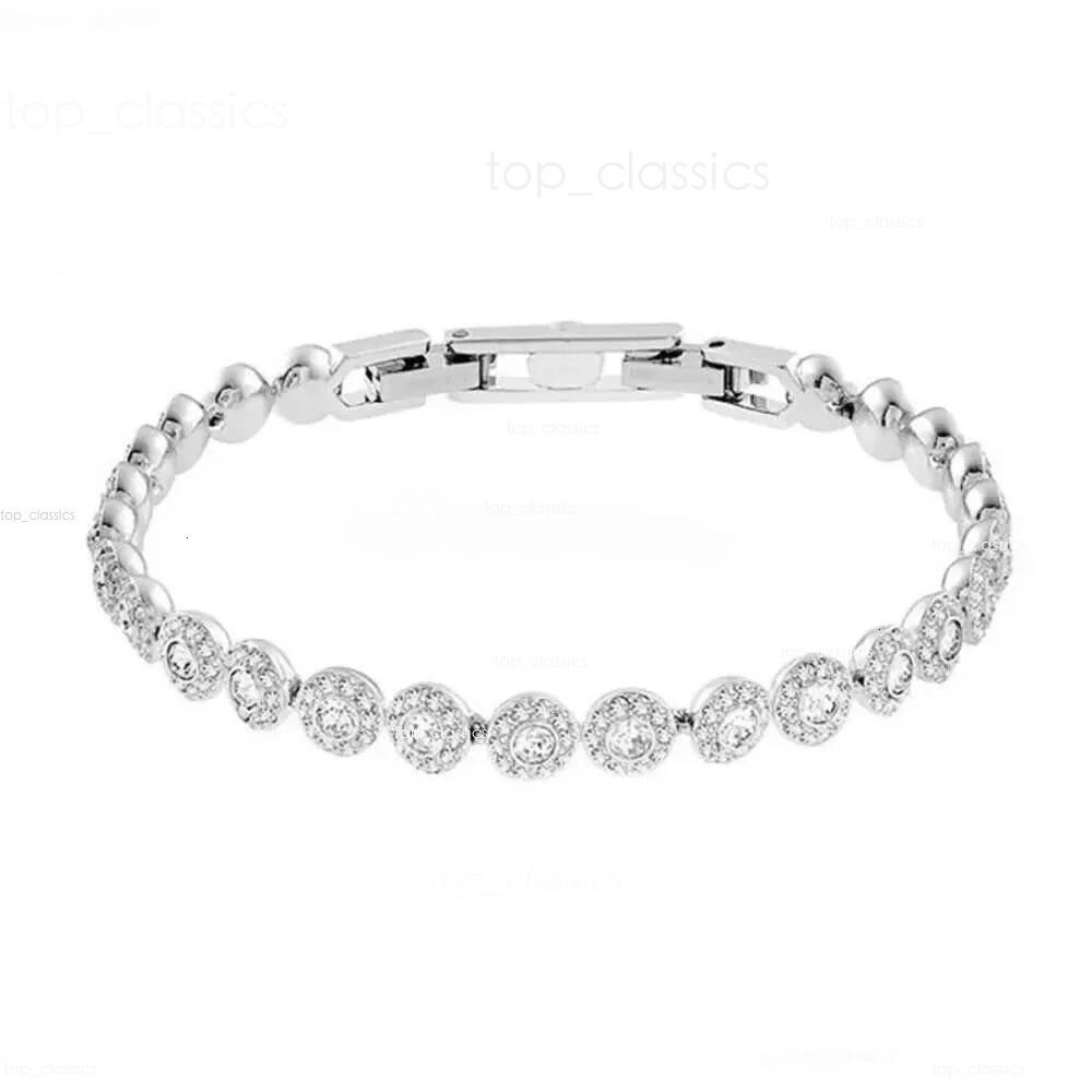 Swskly Jewelry Designer Swarovkis Luxury Flowing Crystal Womens Swarwoskiness Necklace Swan Chain Jewelry Necklaces Women Wedding Ceremony Party Jew