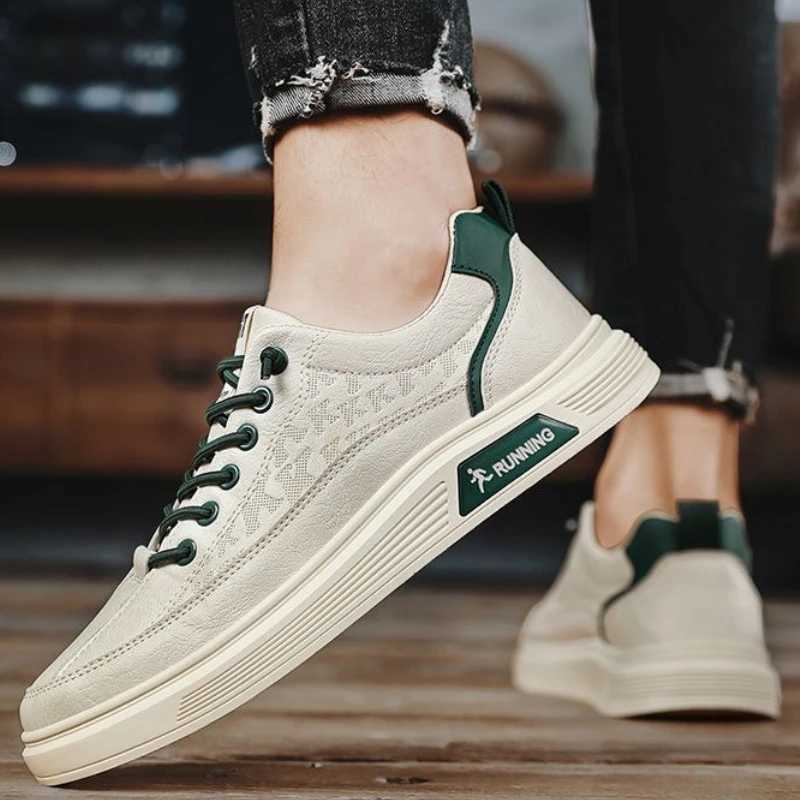 Casual Shoes Mens Casual Shoes Fashion PU Leather Loafers Comfortable Flats Platform Lightweight Sneakers Leisure Outdoor Walking Shoes H261016