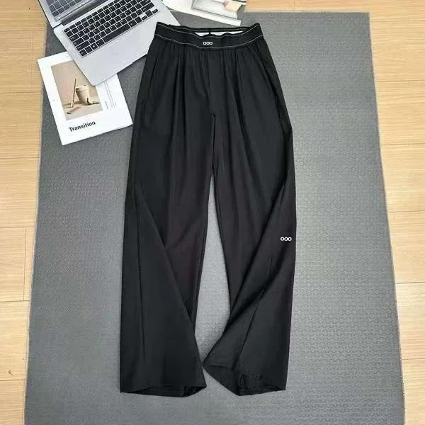 2026 Loose Casual Pant's Summer High Waist and Thin Yoga Breathable Drape Straight Mouth Wide Leg Sweatpants 261015