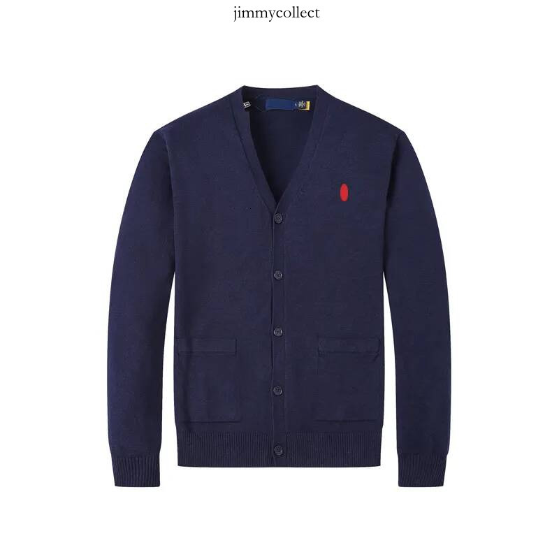 polo Men's Sweaters Small Embroidery Knitted Cardigan Cotton Causal Open Front Woolen Jacket Horse Long Sleeved Cashmere polo Sweater polo 9c7