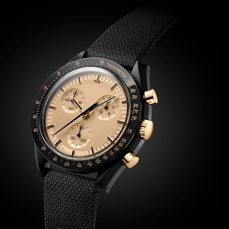 Montre pour hommes Moons Bioceramic Planet Montres avec boîte Pleine fonction Quartz Chronographe Montre Mission To Mercury Moon Pluto Neptune 42