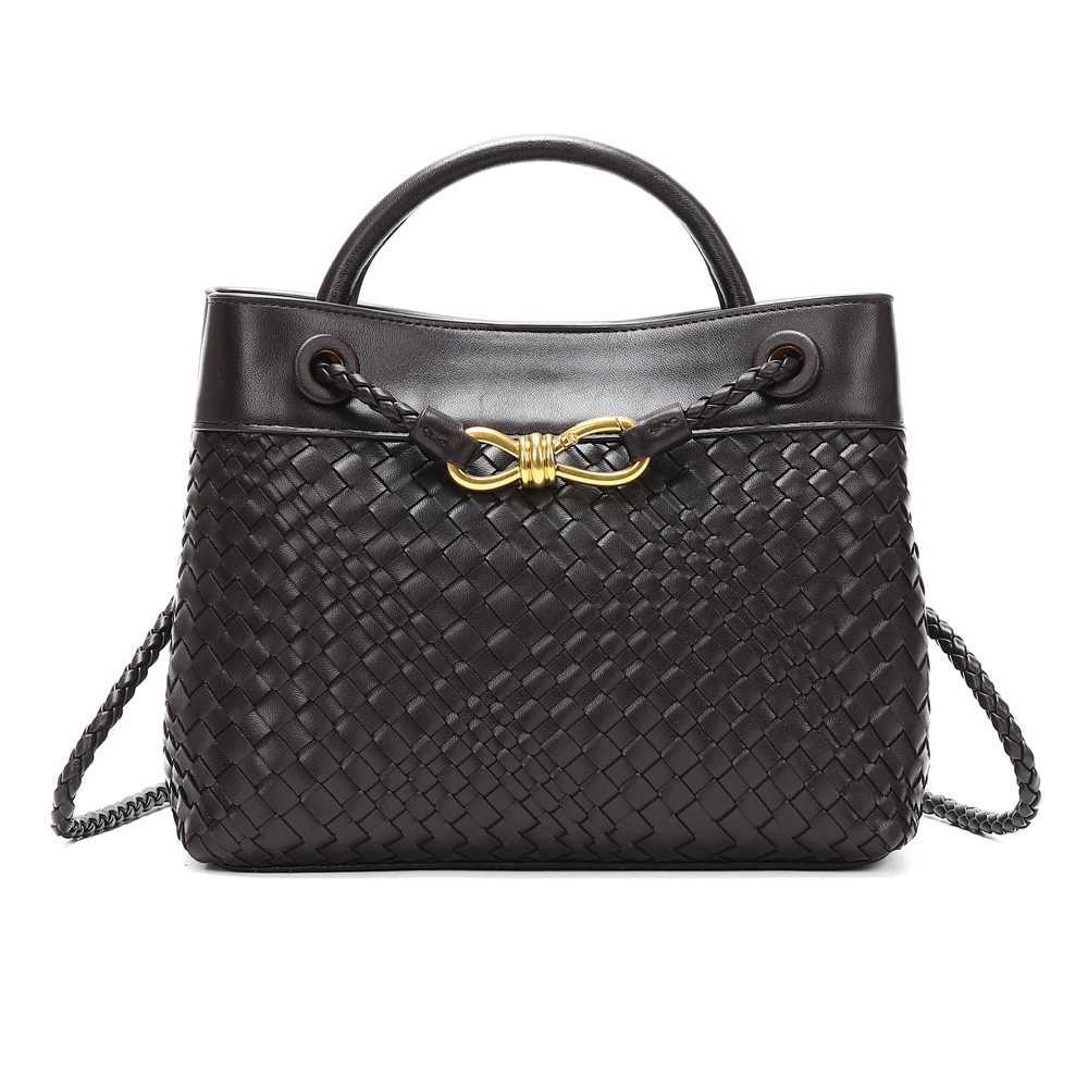 Shoulder Bags Woven Tote Bag for Women Crossbody Shoulder Handbag Designer Top Handle Purses PU Leather Tote Bag Daily Work Travel Versatile H261016