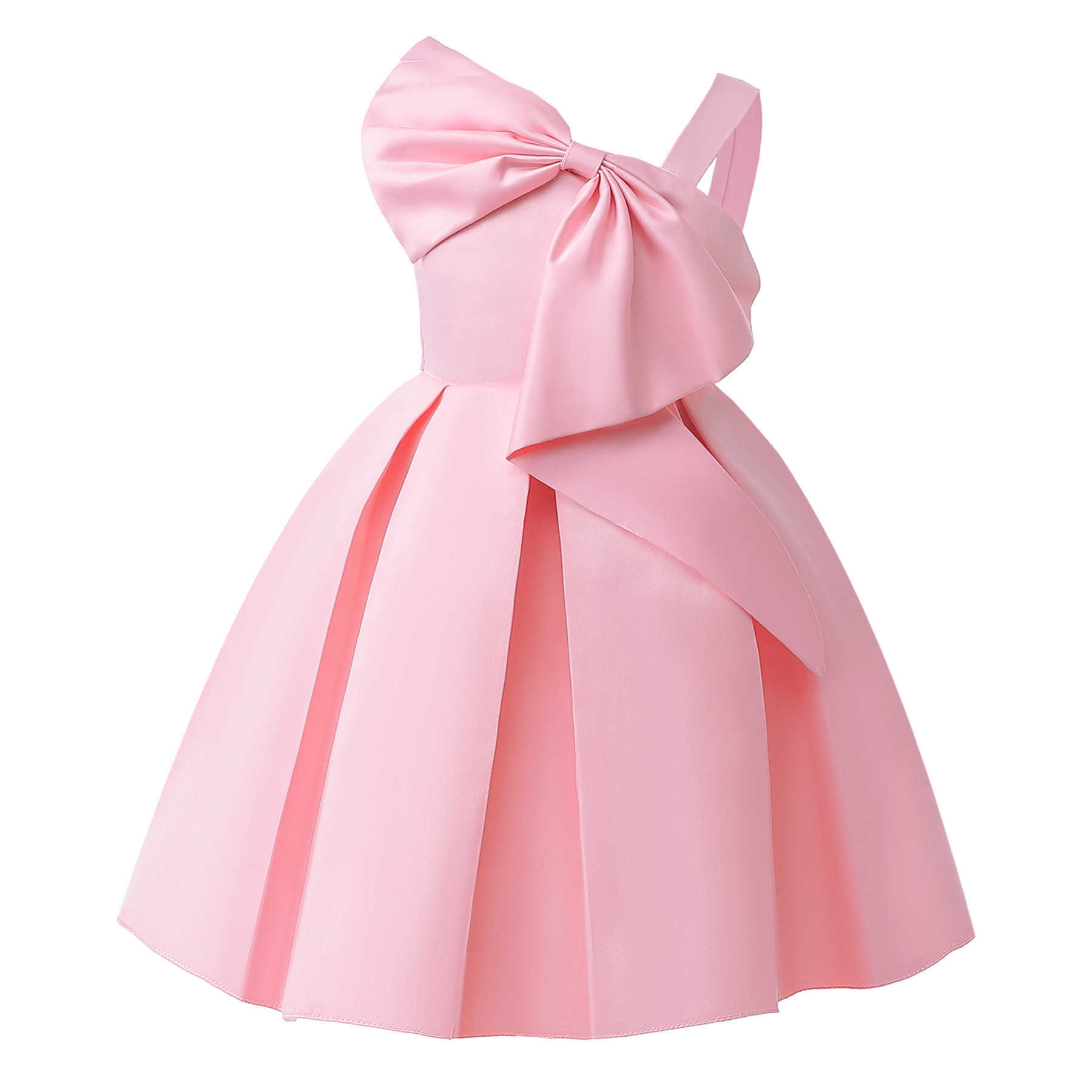 Shoulder One Girls Dress Summer New Fashion Party Little Princess Baby Dress Birthday Gift 2 3 4 5 6 7 8 9 10 Years Kids Clothes S261016N9M7