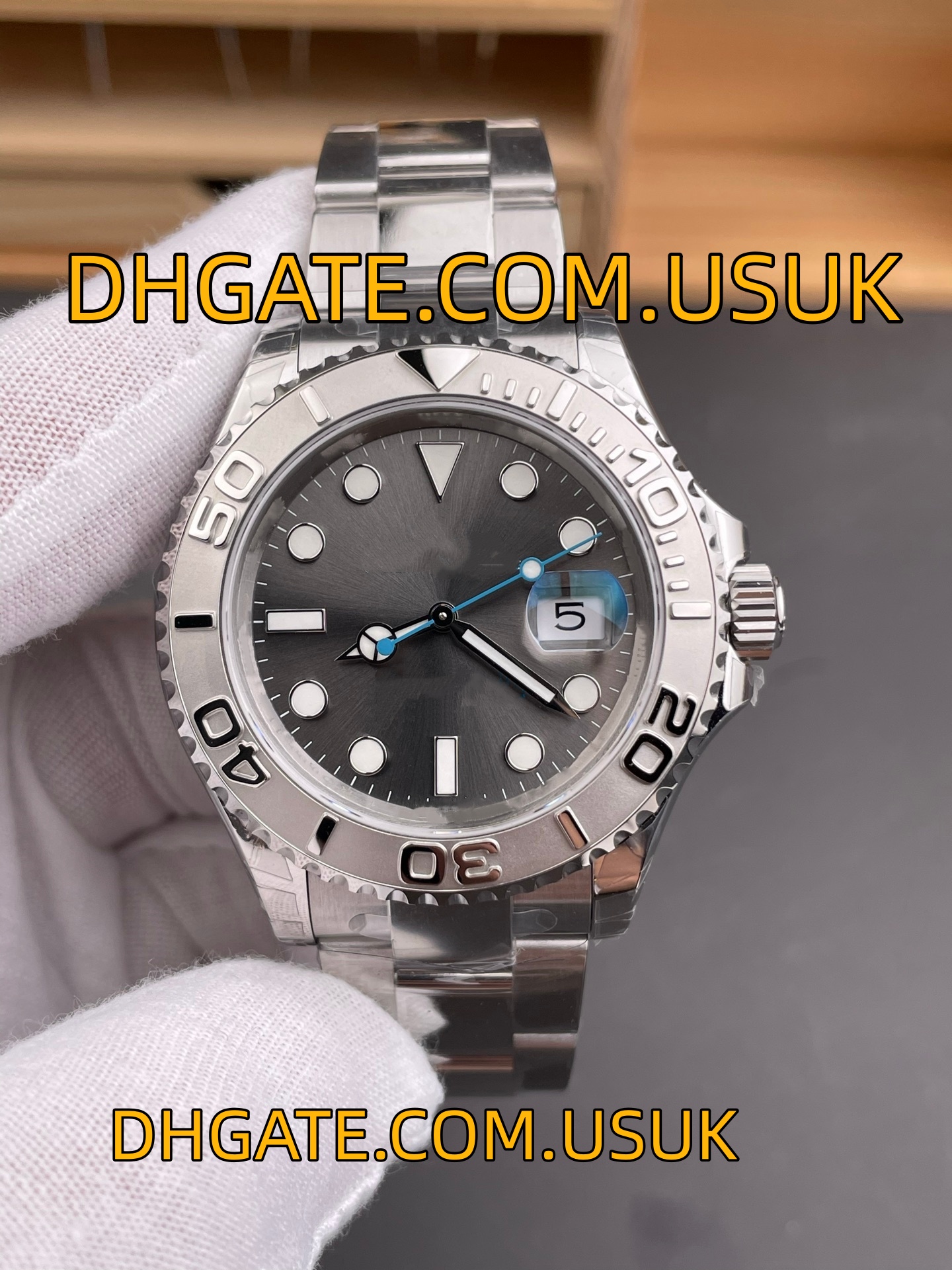 VS Factory 126622 Rhodium Dial Platinum Bezel 40mm Automatic Men's Watch Cal.3235 Movement Mechanical Stainless Steel Waterproof Men Wristwatch