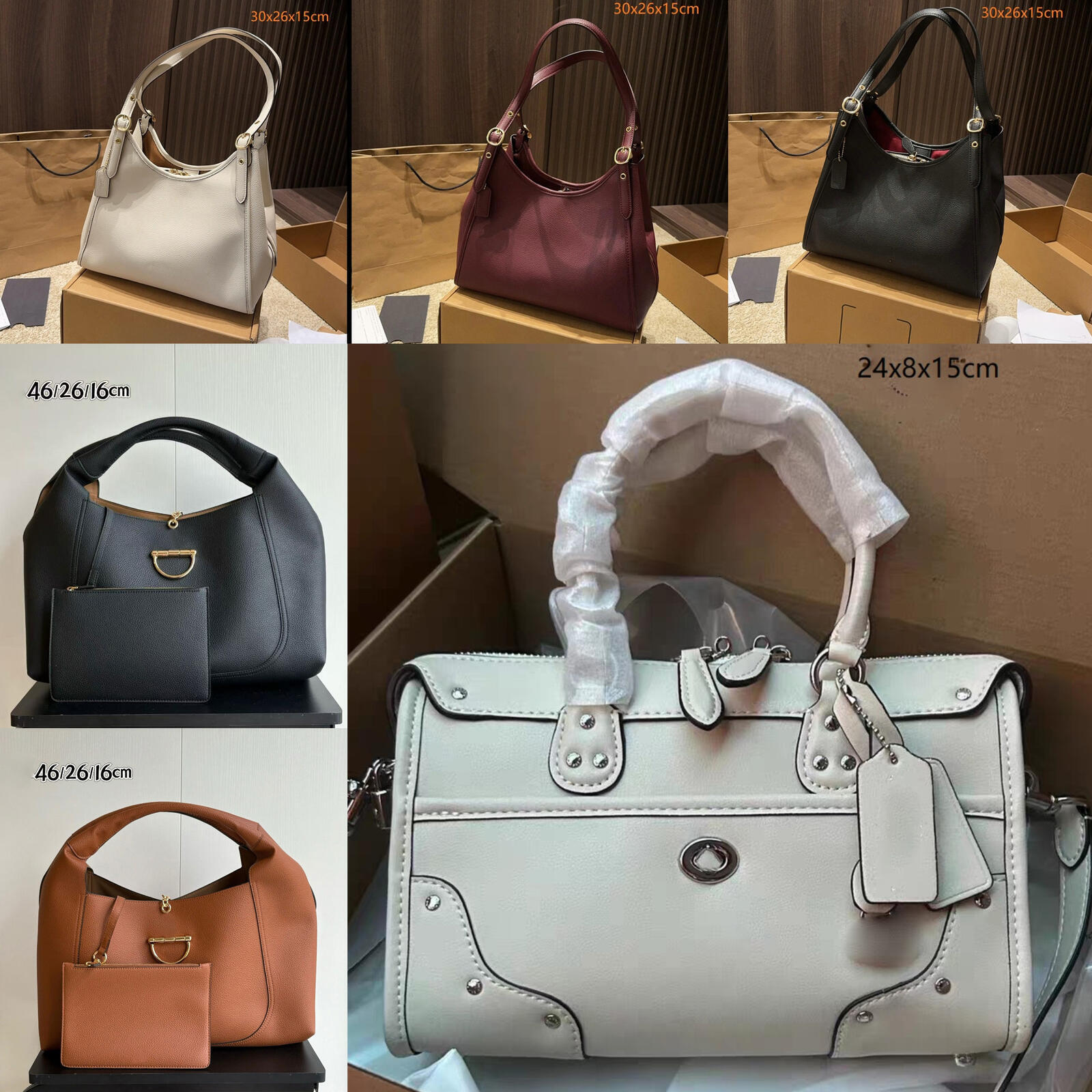 designer R0wan 18/25 Boston new style Luxury Shoulder Bags handbag Bag High Quality Fashionable Messenger Leather bag usa warehouse 3 5 days deliver