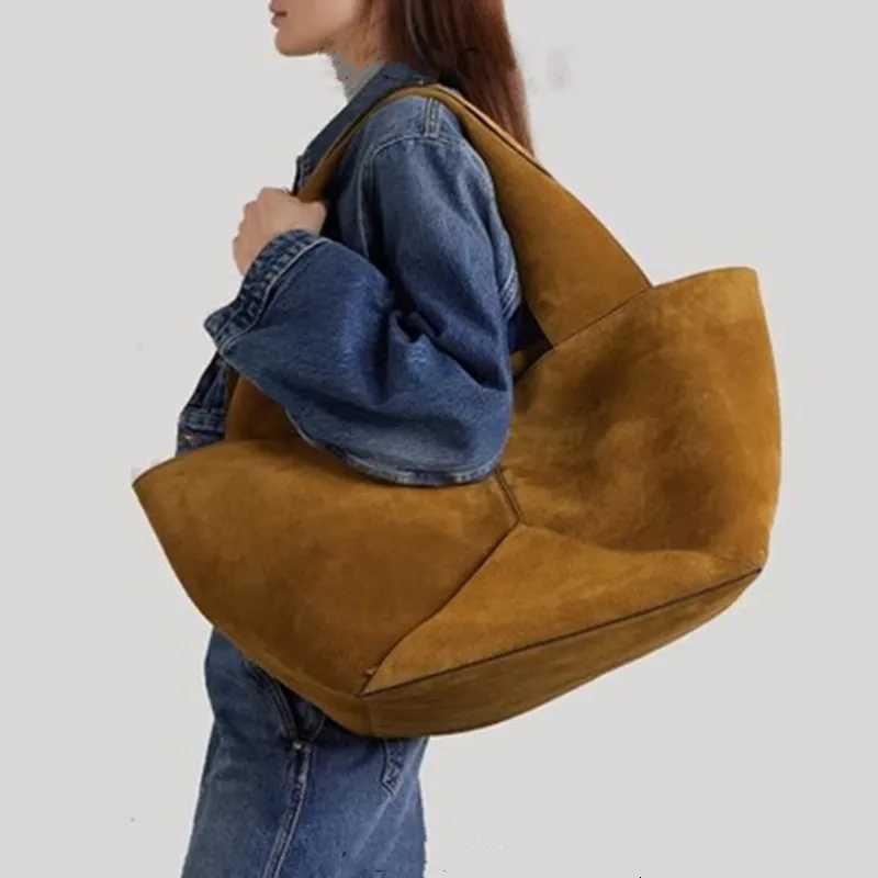 Cross Body 2023 New Suede Bucket Bag Women's Shoulder Bag Shoppers Large Capacity Handbag Fashion Casual Versatile Crossbody Bag For Women H261