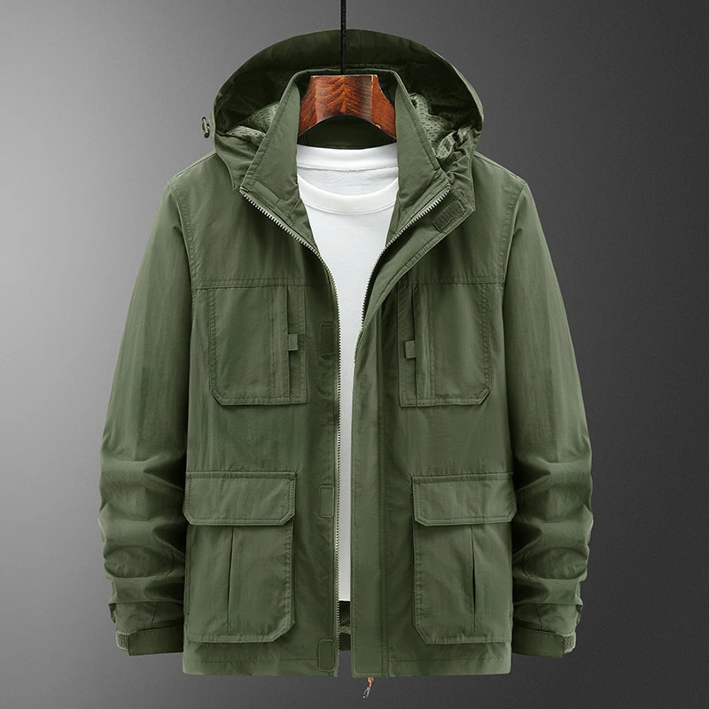 2025 assault jacket casual outdoor hooded plus size men's middleaged and elderly autumn winter o 260928