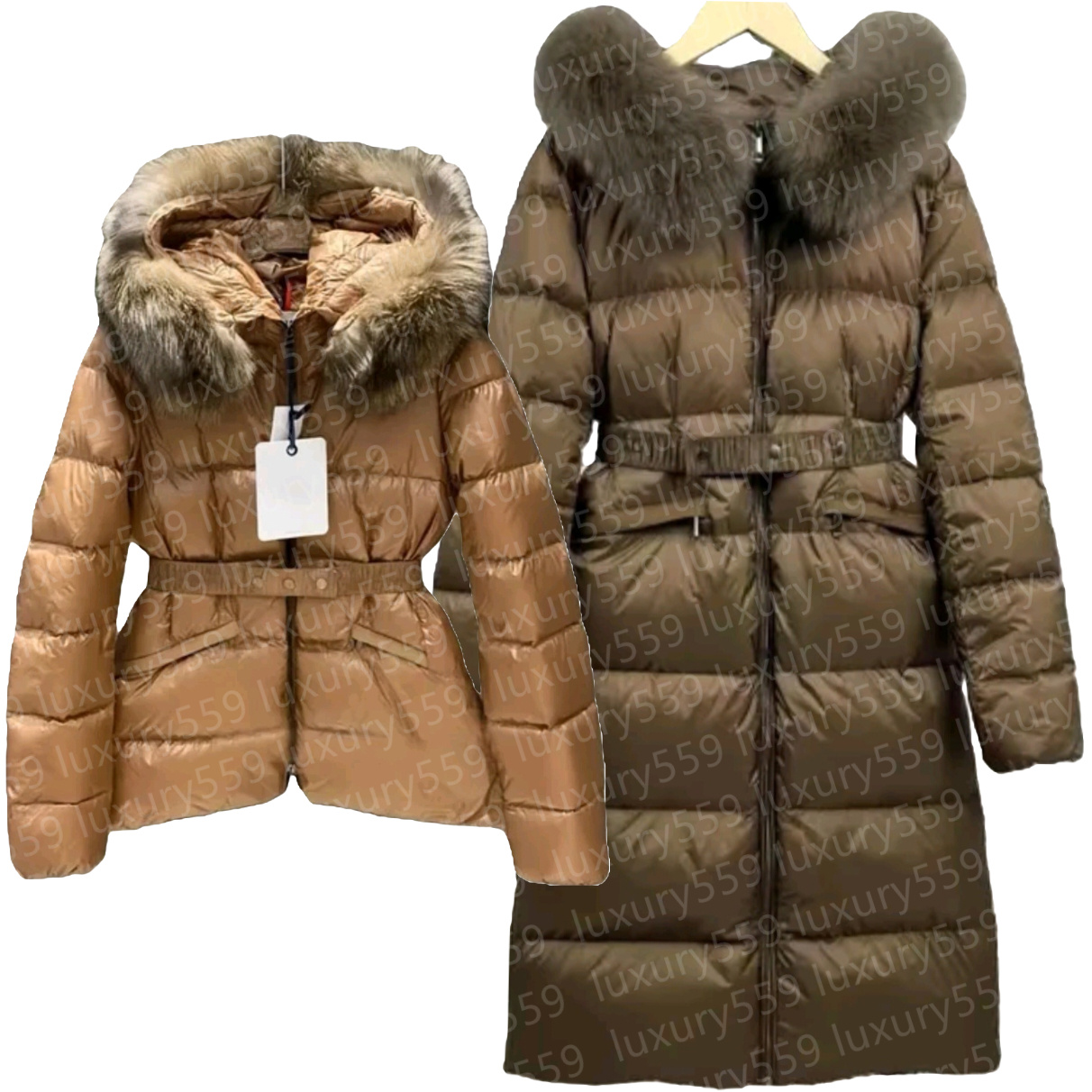 Designer womens puffer jackets designer coats luxury fur parkas high quality puffer parka womans clothing designer jacket zipper long sleeve casu