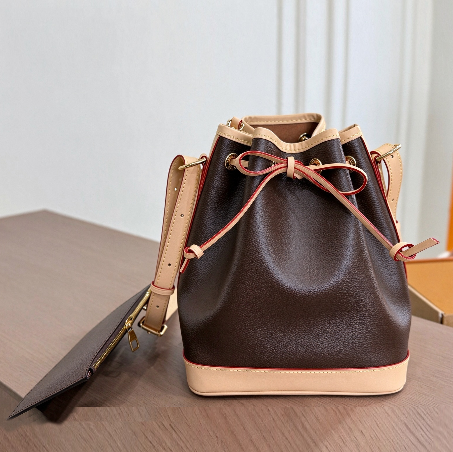 Designer Bag Bucket Shoulder Bag Noe Women Drawstring Crossbody Bag Female Messenger Bags Ladies Synthetic Decorative Leather Handbag