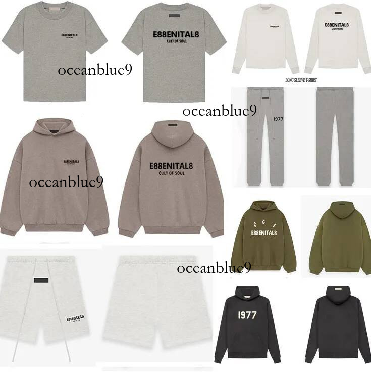 essentials mens hoodies tracksuit Designer 1977 fluffy hoodie Silicone Monogram Print Hoody Clothes oversized streetwear hoodie Sweatpant High Stree