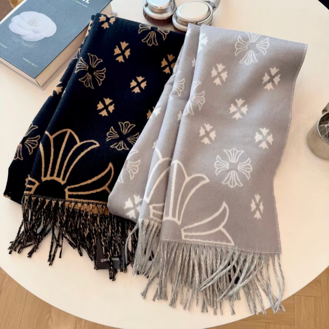 Womens Scarf Luxury Designer scarf Winter Warm Wool Designer Mens Scarf Cashmere Scarves Fashion Pattern Design Long Wraps echarpe luxe Christmas gi