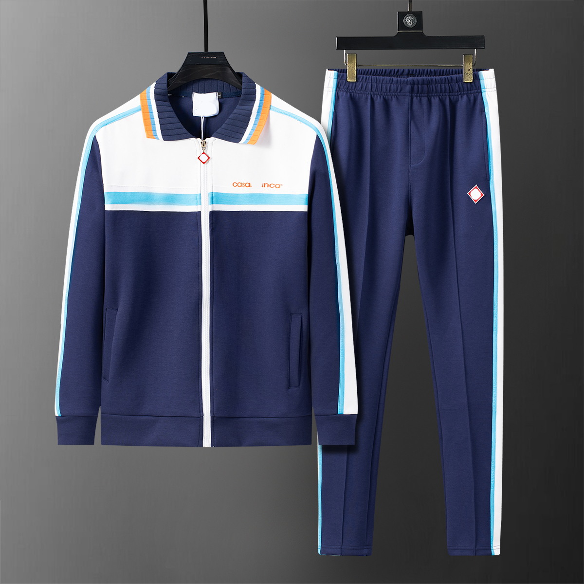 27ss year sportswear jacket suit fashionable running men's sportswear suit letter printed slim fit hoodie clothing track and field clothingAsia